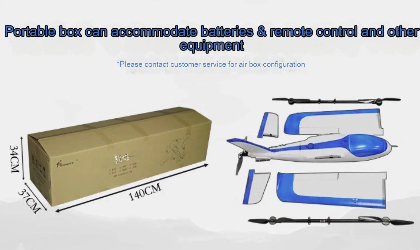 RCDRONE A1 Vtol Drone -2130mm Winspan 1.2kg Payload 60km Range