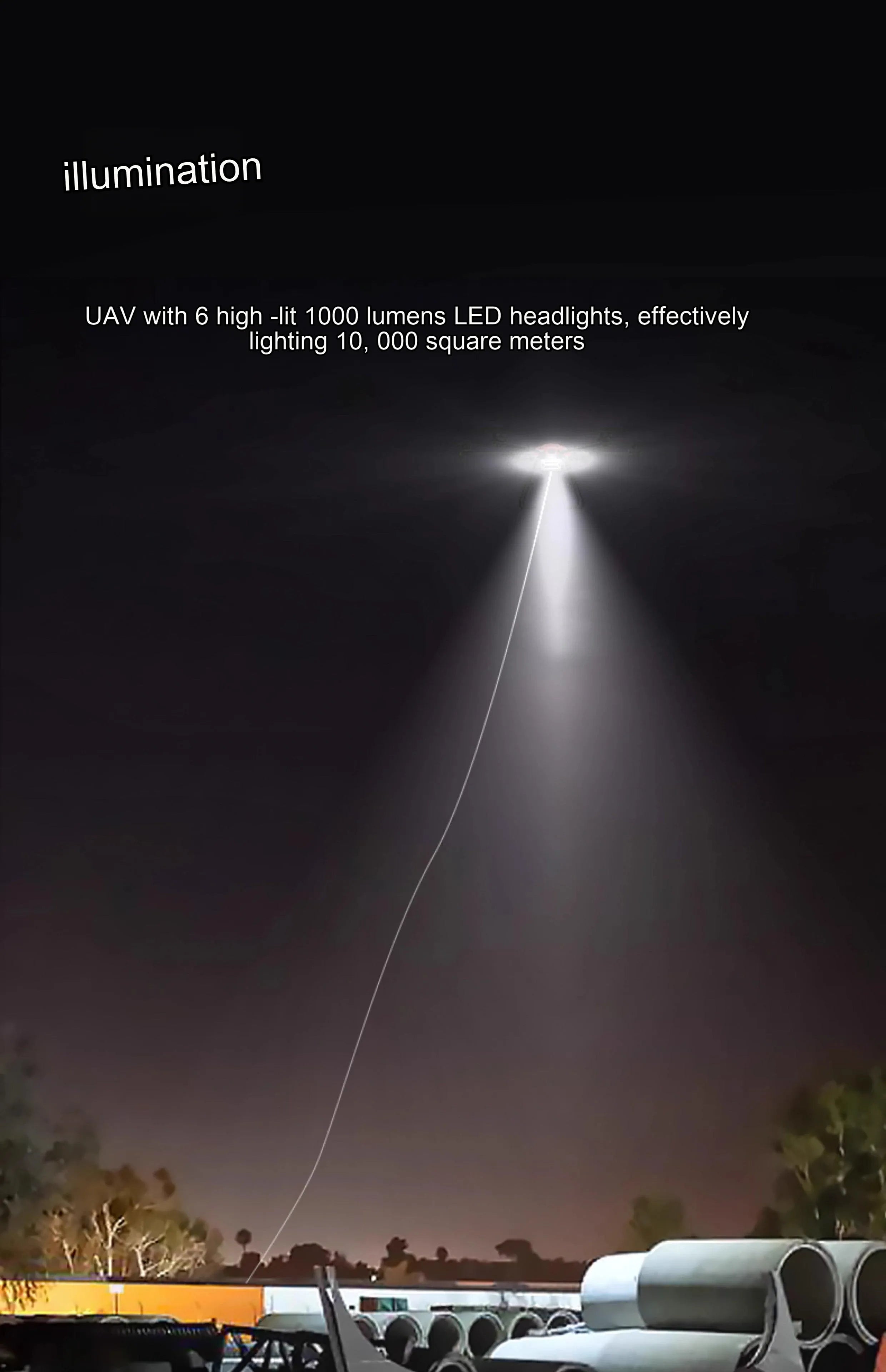 RCDRONE T30 TETHEED DRONE -30kg 200M High 24 Hours Continuous Work for Lighting, Communication, EmergenCies