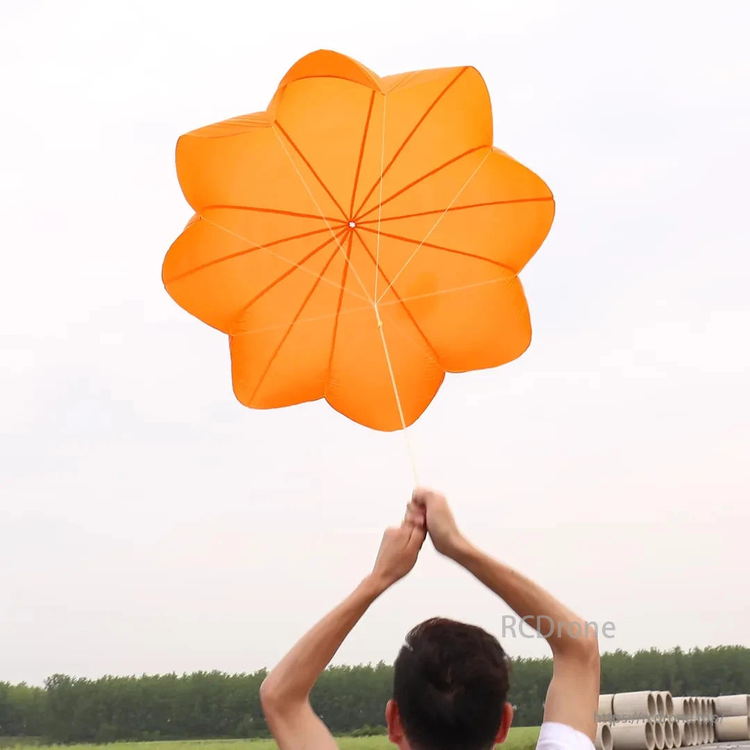 RCDrone Drone Parachute, Drones protected with optimized descent speed, minimizing impact force and ensuring safety for high-value equipment.
