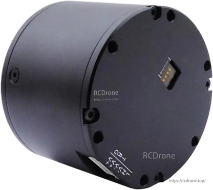 High-torque servo motor with 1:36 reduction, dual encoders, RS485/CAN, 59V, 100N·m for MIT drive applications.