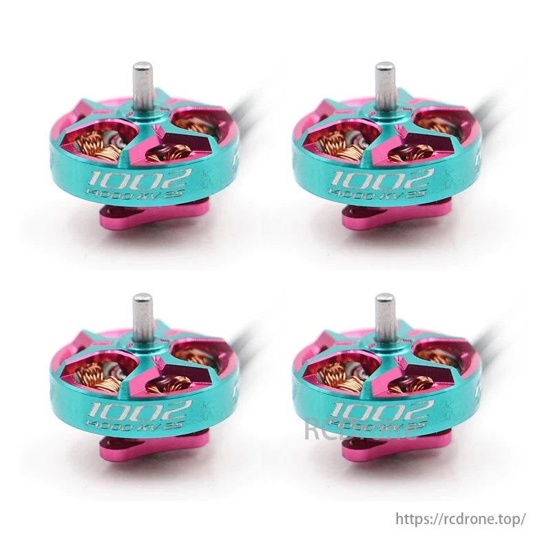 RCINPOWER GTS V3 1002 Brushless Motor, RCINPOWER GTS V3 1002 brushless motor, 14000KV, designed for 65-75mm Whoop drones, features a 1.5mm shaft.