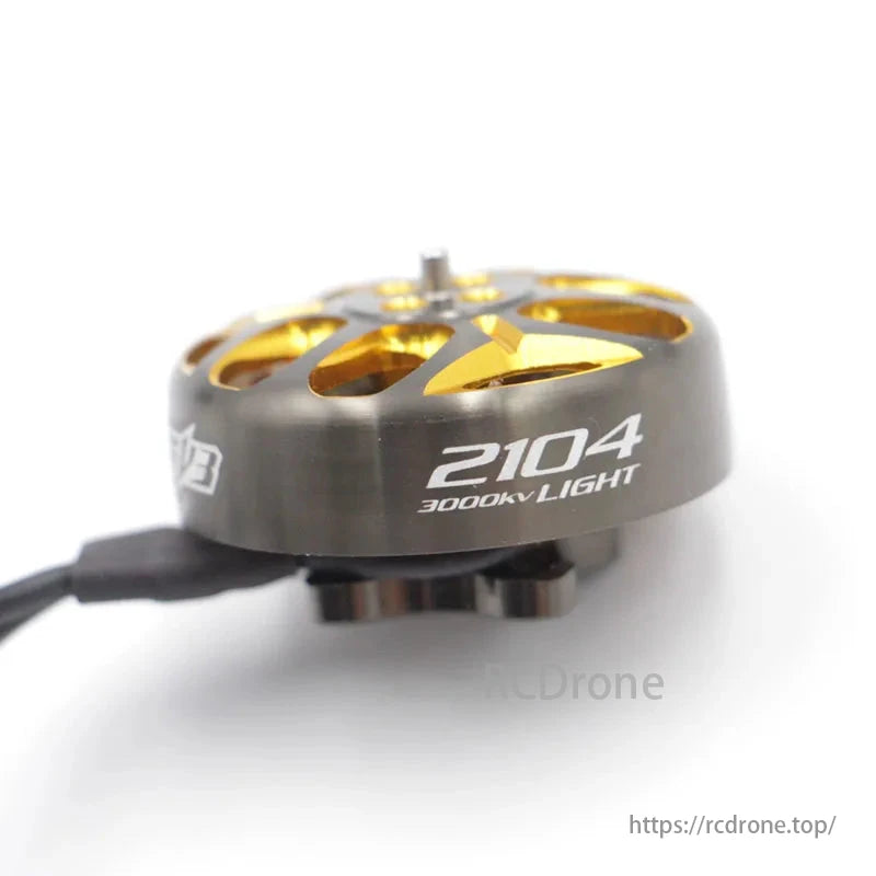 RCINPower GTS V3 2104 3000KV brushless motor, suitable for 3-6 inch propellers on FPV racing and freestyle drones.