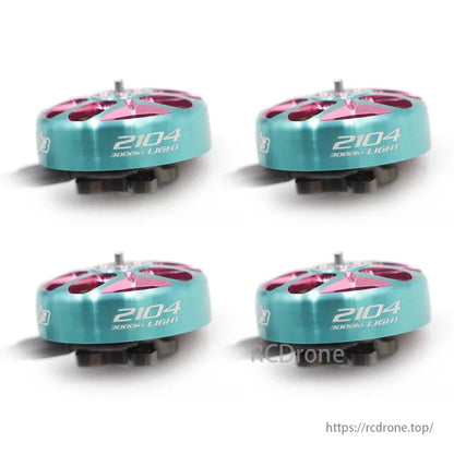 RCINPower GTS V3 2104 3000KV brushless motor, ideal for 3-6 inch propellers on FPV racing drones.