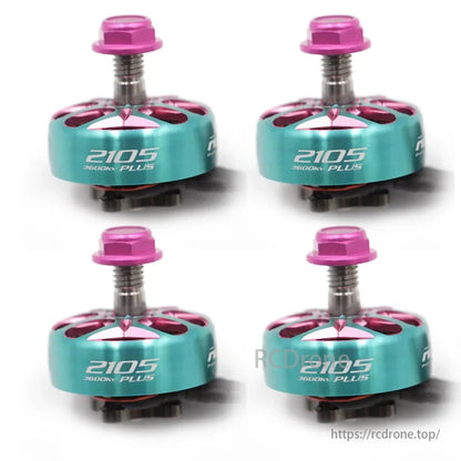 RCINPower GTS V3 2105 Plus 3600KV brushless motor for 5-inch FPV drones, ultralight and efficient.