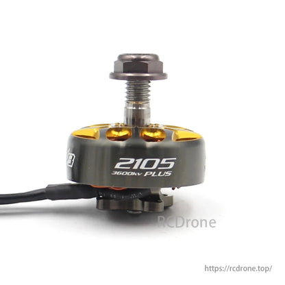 RCINPower GTS V3 2105 Plus brushless motor, 3600KV, for 5-inch FPV drones.