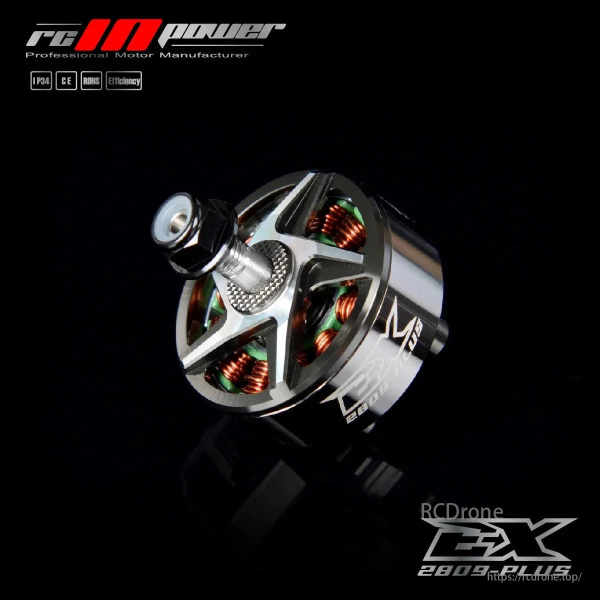 RCinpower EX2809 Plus 1280KV 4-6S Brushless Motor, RCinpower EX2809 Plus 1280KV 4-6S brushless motor for FPV drones, from a professional manufacturer.