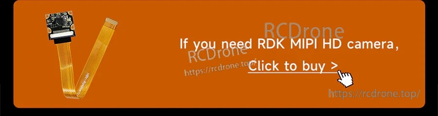 Banner for RDK MIPI HD camera accessory with click-to-buy prompt