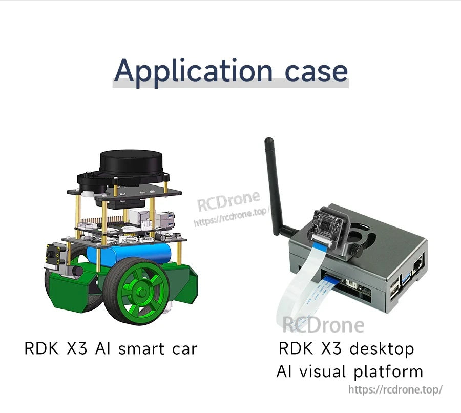Application cases: RDK X3 AI smart car and desktop AI visual platform using the CSI camera module