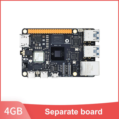 RDK X5 4GB separate board photo with GPIO header and USB/Ethernet ports on white background