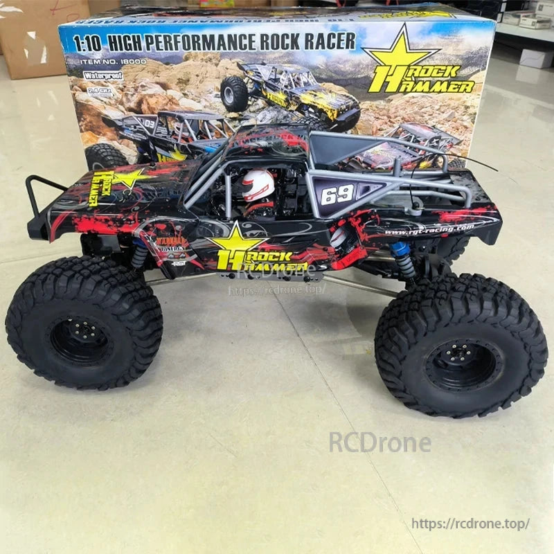 RGT 1/10 Scale 4WD Electric Rock Climber Rc Car, RC car for rock climbing enthusiasts with waterproof and 2.4GHz features.