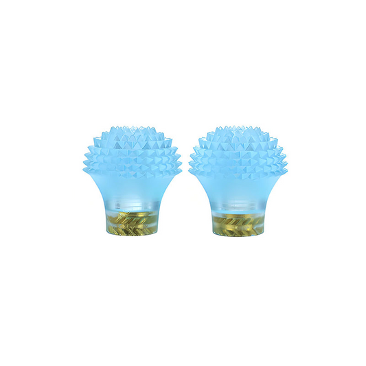 RJX 1 Pair Thumb Grippies Non-Slip Radio Stick, Pair of RJX blue textured thumb grippies with spiked tops for RC radio transmitter stick control