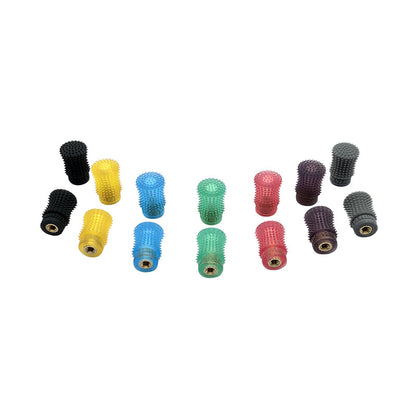 RJX 1 Pair V2 M4 Rocker Joystick, Assorted RJX V2 M4 rocker joystick grips with textured rubber surface and brass threaded insert