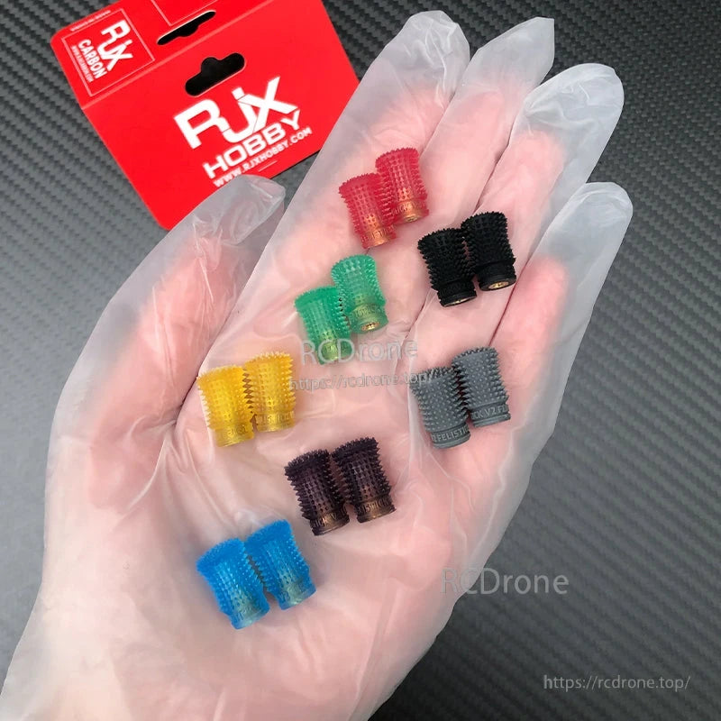 RJX 1 Pair V2 M4 Rocker Joystick, RJX Hobby V2 M4 transmitter joystick rocker caps in multiple colors with textured grip surface