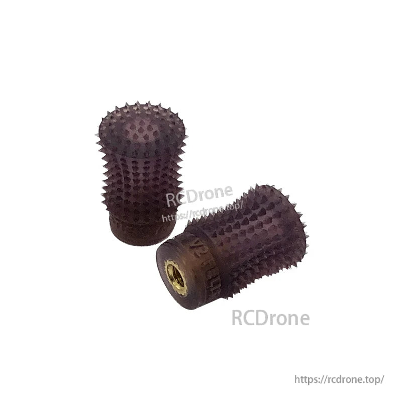 RJX 1 Pair V2 M4 Rocker Joystick, Pair of RJX V2 M4 rocker joystick thumb grips with spiked knurled texture and brass threaded insert