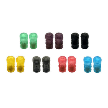 RJX 1 Pair V3 M4 Anti-Slip Gimbal Stick, Assorted color anti-slip gimbal stick ends with spiked texture, sold as pairs for RC transmitter controllers