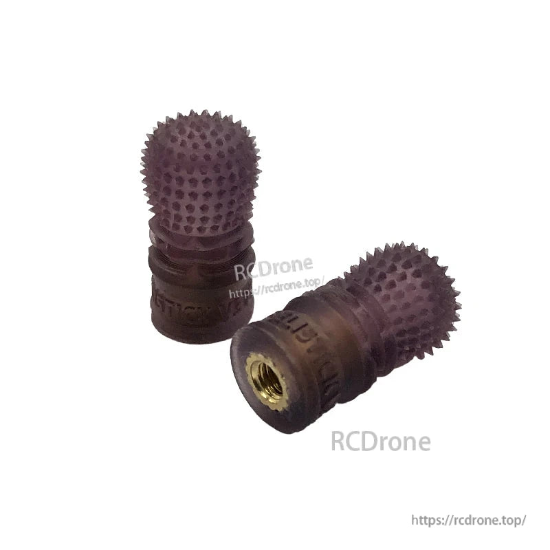 RJX 1 Pair V3 M4 Anti-Slip Gimbal Stick, Pair of RJX V3 M4 anti-slip gimbal stick ends with spiked grip texture and threaded brass insert