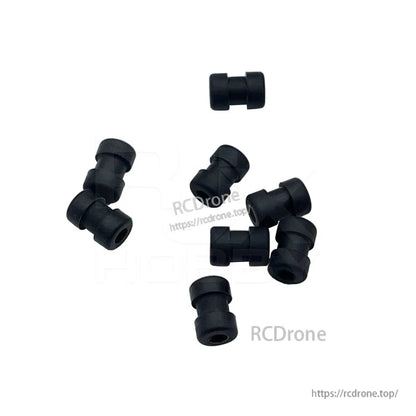 RJX 100pcs Damping Ball, RJX black rubber damping balls (vibration dampers), small spool-shaped mounts for RC and drone setups