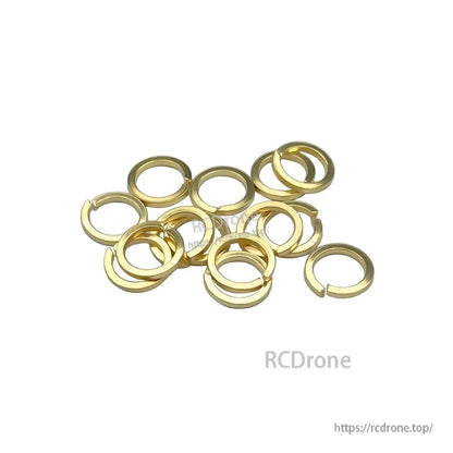 Gold SMA tooth lock washers and split ring gaskets for SMA female connectors, hardware pack