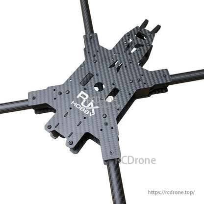 RJX Hobby carbon fiber FPV racing drone frame kit center plate with four arms and multiple mounting holes