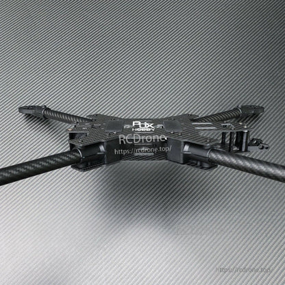 RJX 15-inch carbon fiber FPV racing drone frame kit with long tubular arms and top plate hardware
