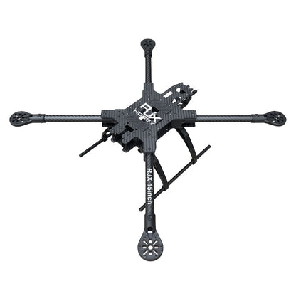 RJX 15inch carbon fiber FPV drone frame kit with long arms, central plate and landing gear legs