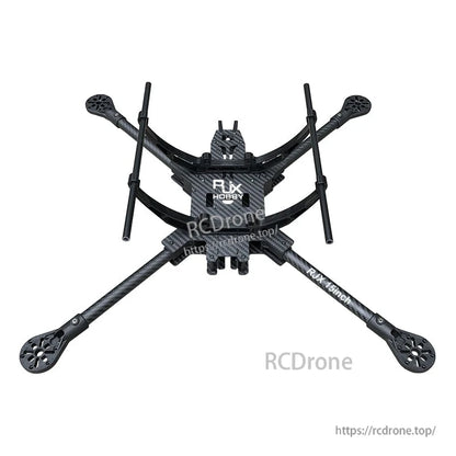 RJX 15inch carbon fiber FPV drone frame kit with X-style arms, center plates, and tubular landing gear