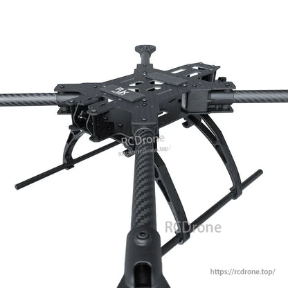 RJX 15-inch carbon fiber FPV drone frame kit with landing gear, four tube arms and center plates
