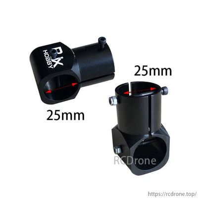 RJX 16/20/25/30 mm koolstofvezel T-stuk connector voor UAV-drones