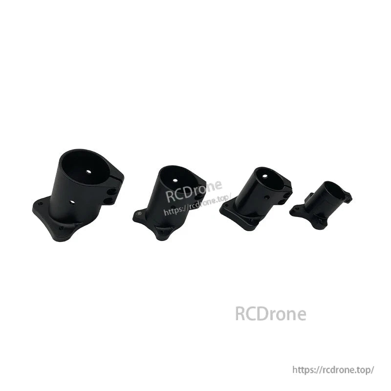 RJX 1PC D16/D20/D25/D30mm Tripod Fixed Mount, RJX tripod fixed mount tube holders in four sizes with flange base and screw holes, black finish