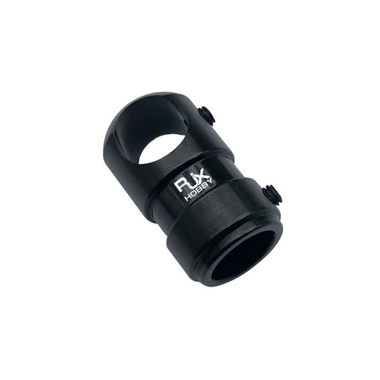 Black RJX Hobby aluminum alloy tee tripod landing gear connector clamp for 12mm carbon fiber tube UAV builds