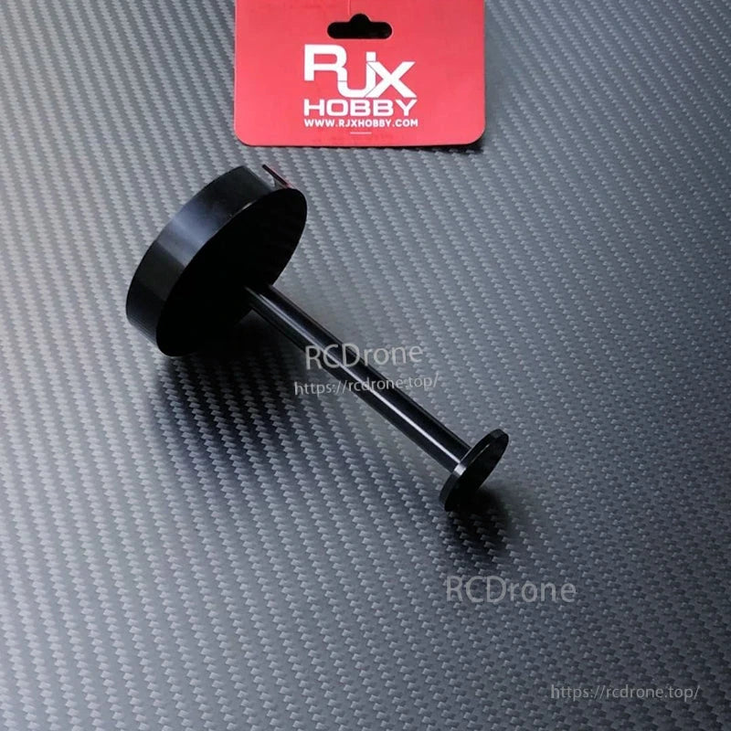 RJX 1pc GPS Bracket Holder Mount, RJX Hobby black GPS bracket holder mount with long mast and round base plate for RC builds