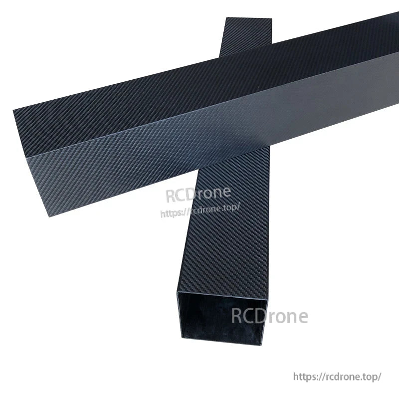 RJX 1pcs 18x20x1000mm Square Carbon Fiber Tube, Square carbon fiber tube with woven finish, approx. 18×20 mm profile and 1000 mm length