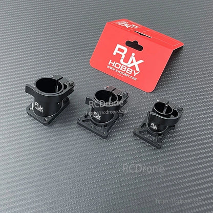 RJX Hobby aluminum quick-release tripod fixed seat with clamp collar and square base plate, in three sizes