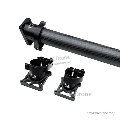 RJX Hobby quick release landing gear connector clamp with square mounting base for carbon fiber tube