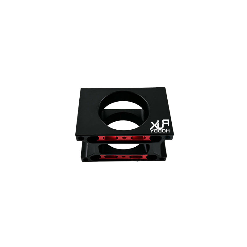 RJX Hobby aluminum alloy 35mm connecting pipe clip clamp with circular opening and red inner fastener