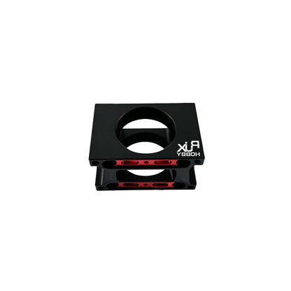 RJX Hobby aluminum alloy 35mm connecting pipe clip clamp with circular opening and red inner fastener
