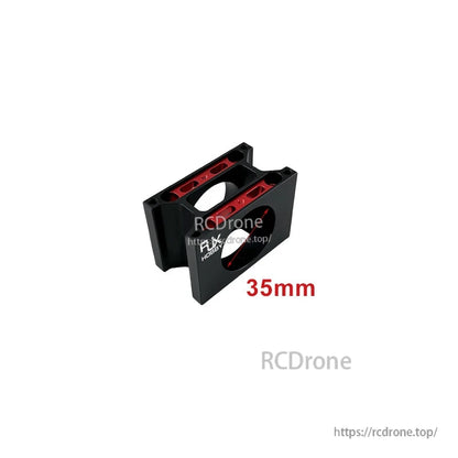 35mm aluminum alloy connecting pipe clip clamp with red insert for securing carbon tube joints
