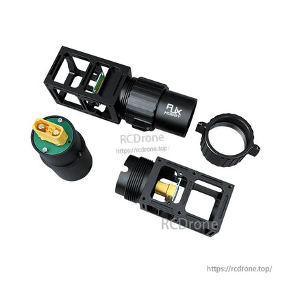 RJX Hobby AS150U quick release plug connector set with clamp housing and locking ring for UAV drone arms