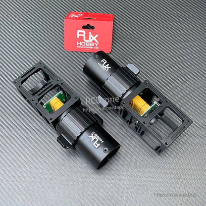 RJX Hobby drone folding arm pipe clamp with integrated AS150U quick-release power plug connector