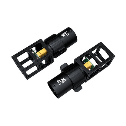 RJX Hobby AS150U quick-release plug connector with black cylindrical housing and arm clamp frame