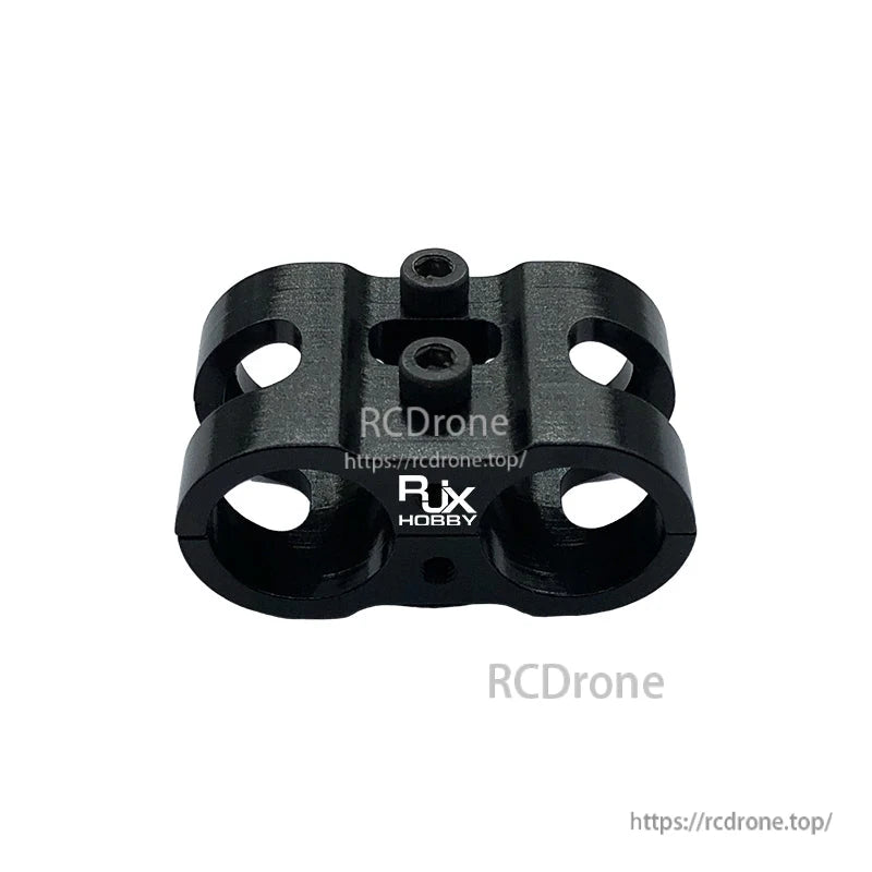 RJX 1pcs AS150 Fixed Seat Connector Mount, RJX AS150 fixed seat connector mount in black, quad-ring holder with two center mounting screw holes
