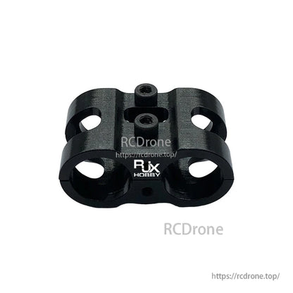 RJX 1pcs AS150 Fixed Seat Connector Mount, RJX AS150 fixed seat connector mount in black, quad-ring holder with two center mounting screw holes