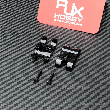 RJX 1pcs AS150 Fixed Seat Connector Mount, RJX AS150 fixed seat connector mount set with two black clamp brackets and two mounting screws