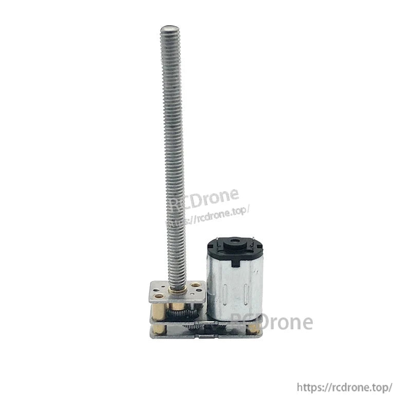 N20 micro DC gear motor with metal gearbox and long threaded lead screw linear actuator assembly