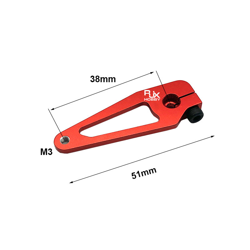 RJX 25T aluminum alloy metal rocker arm futaba servo arm 25t servo arm CNC machining standard servo rocker arm
