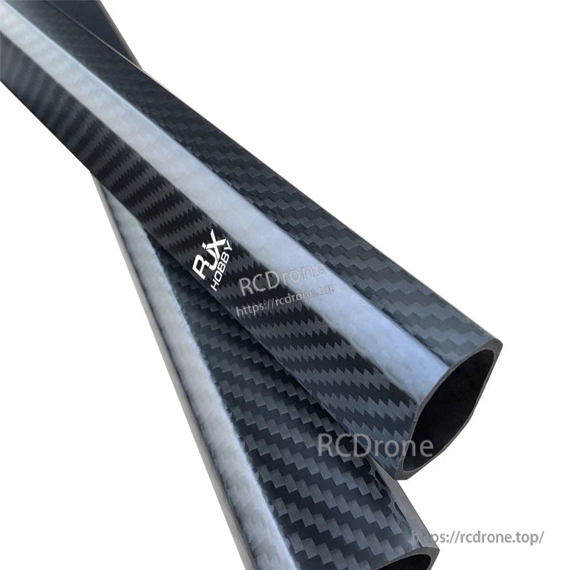 RJX 25x38mm octagonal carbon fiber tubes with glossy woven finish for RC drone or hobby frames