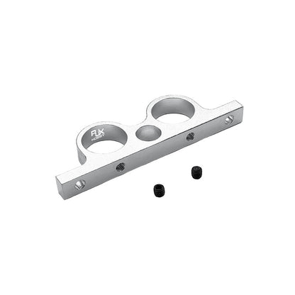 RJX 2pcs Ball Globe Valves Mount Holder Bracket, RJX Hobby aluminum ball globe valve mount holder bracket with dual round clamp openings and two set screws