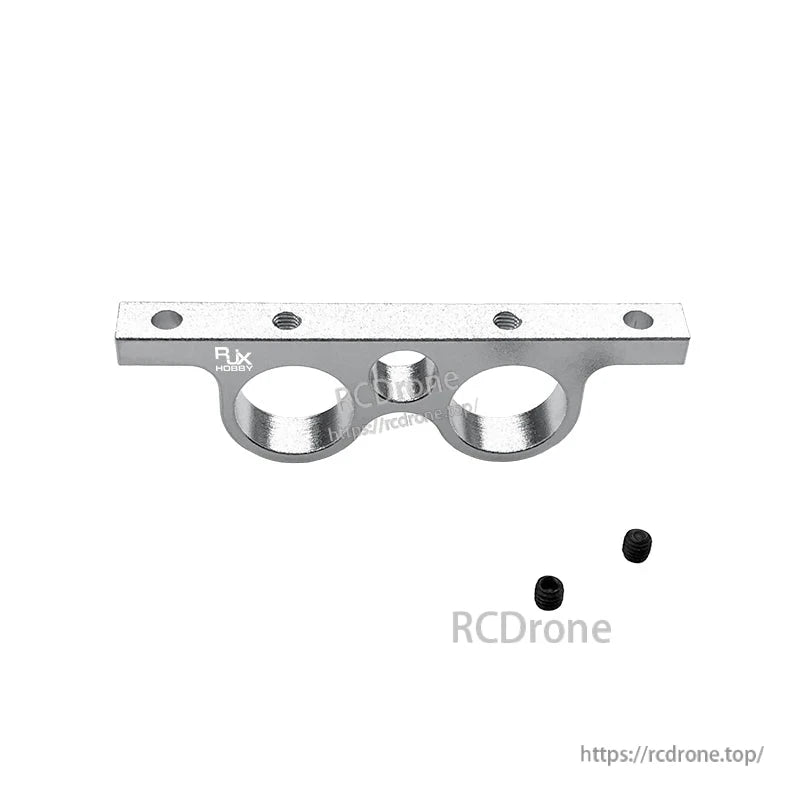 RJX 2pcs Ball Globe Valves Mount Holder Bracket, RJX metal ball/globe valve mount holder bracket with two circular openings and two set screws