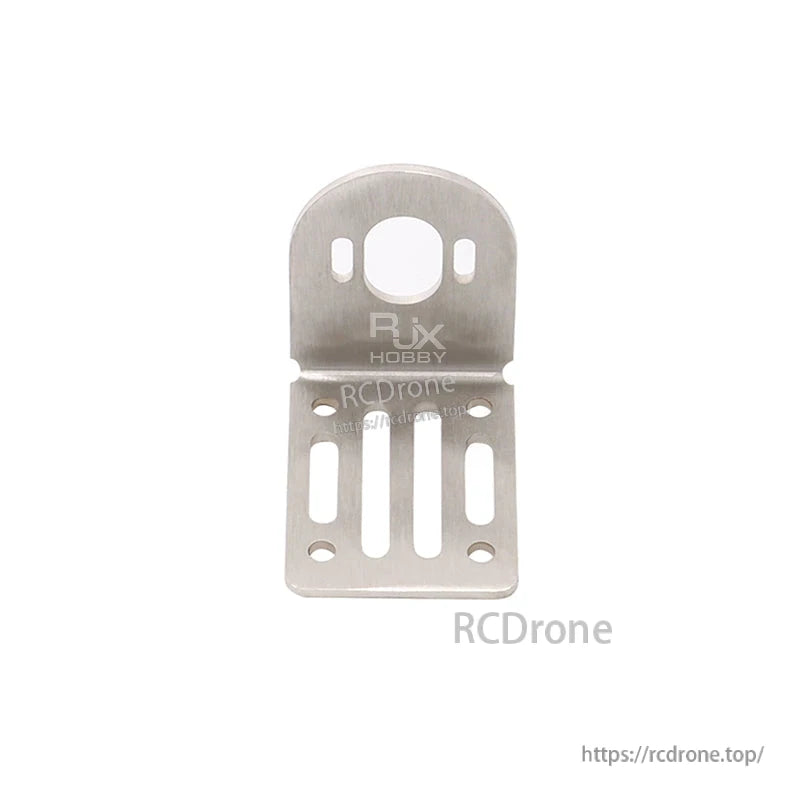 RJX 304 stainless steel motor mount bracket with round center hole and multiple slotted mounting holes