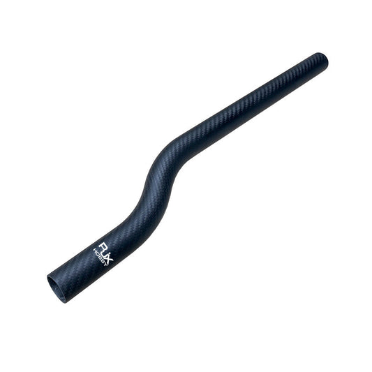 RJX 3K Carbon Fiber Bend Tube, RJX 3K carbon fiber bent tube for UAV drone arm, matte weave finish with RJX Hobby logo